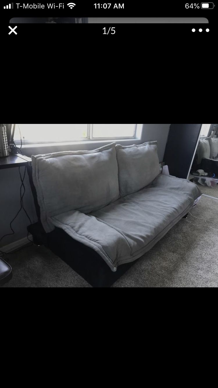 Grey Washable Futon