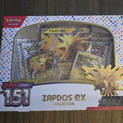 Pokemon TCG  Scarlet & Violet 151 Zapdos EX Collection Box