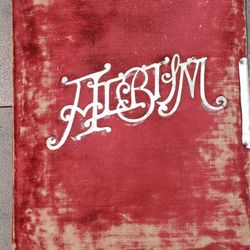 Antique 1890 PHOTO Album BOOK- Some IDENTIFIED