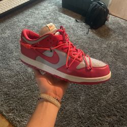 Off White Nike Dunks University Red