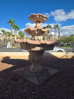 Water Fountain 3 Tier Beautiful Outdoor Stone Garden Fountain