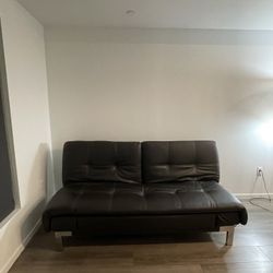 Costco Leather Couch/futon