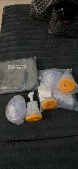 Travel Essential First Aid Kit Bag with (3) Choking Rescue Devices