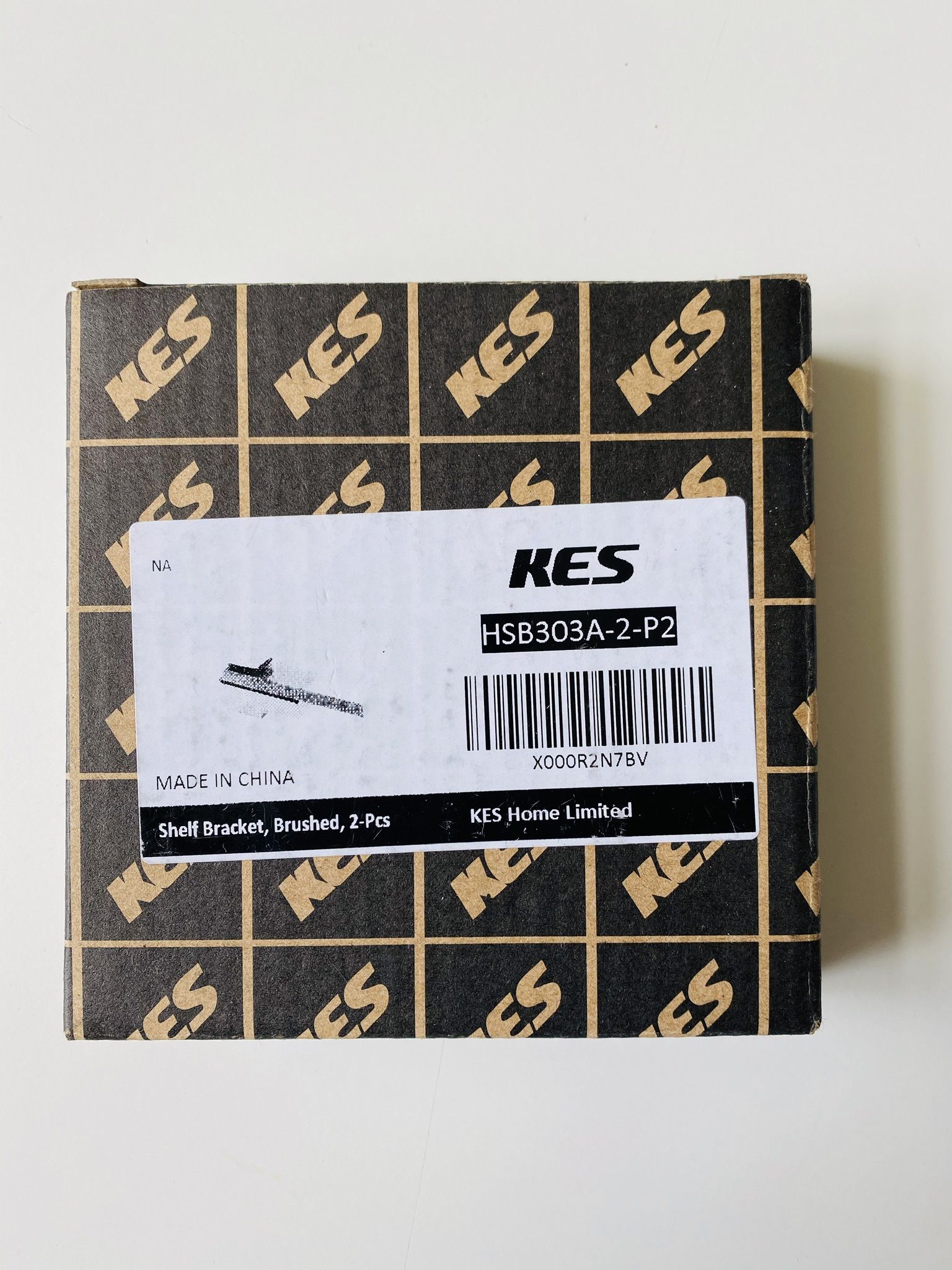 KES Shelf Bracket. Brushed. 2 Pcs. Ideal to put glass on. Or any other kind of shelf. New. Never used. Still sealed in original packaging. 3 for $30.