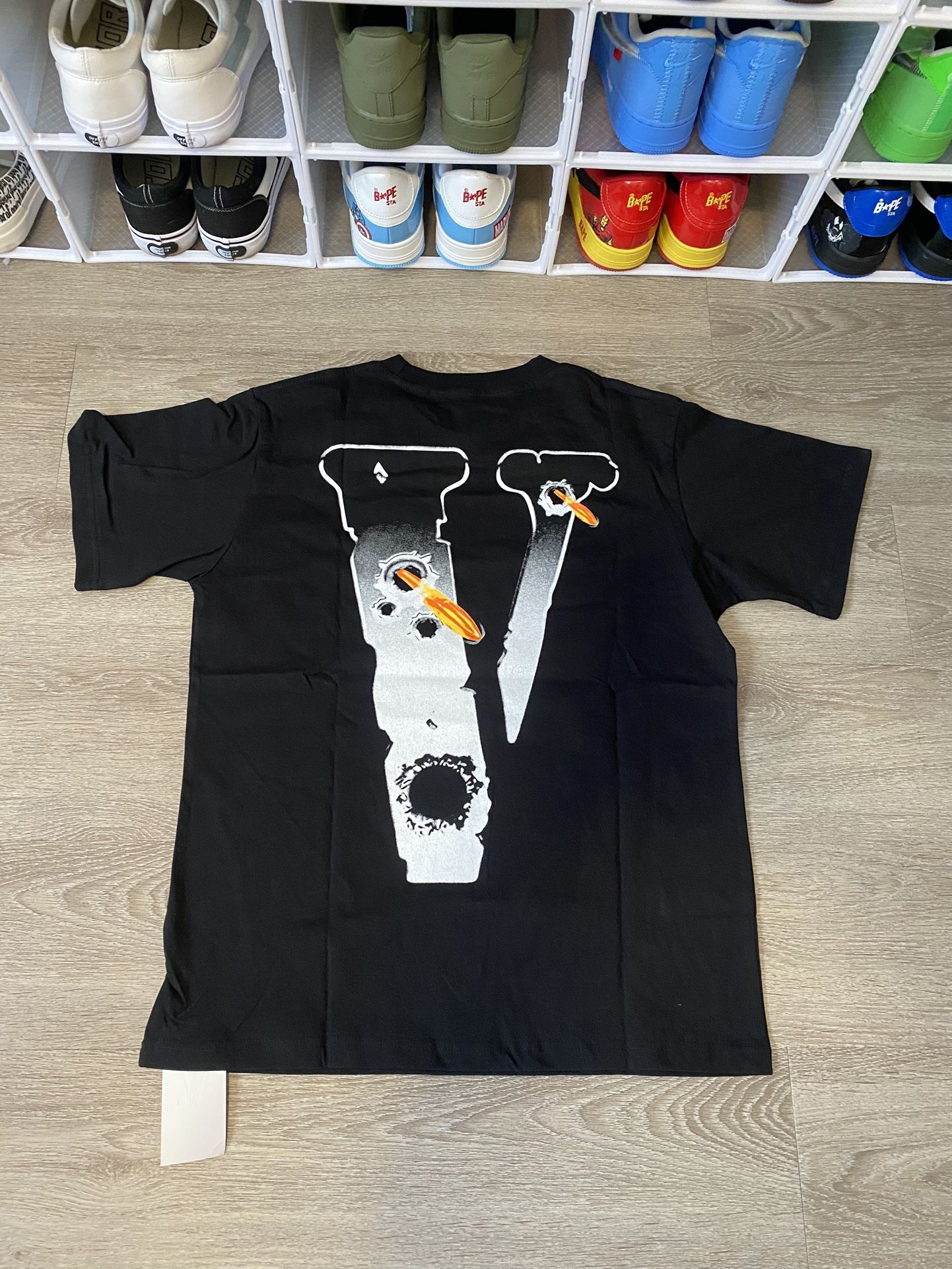 VLONE Pop Smoke Shirt Hawk Em Size Large