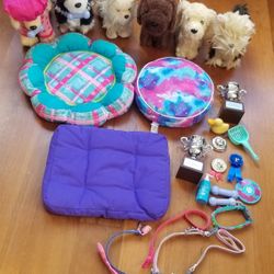 American Girl Doll Pet Dogs Bed Accessories 