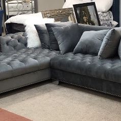 Two piece sectional sofa set