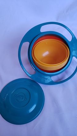 Original Natures Pillows Gyrobowl Spillproof Snack Cup for Toddler Baby Kids Snack Holder