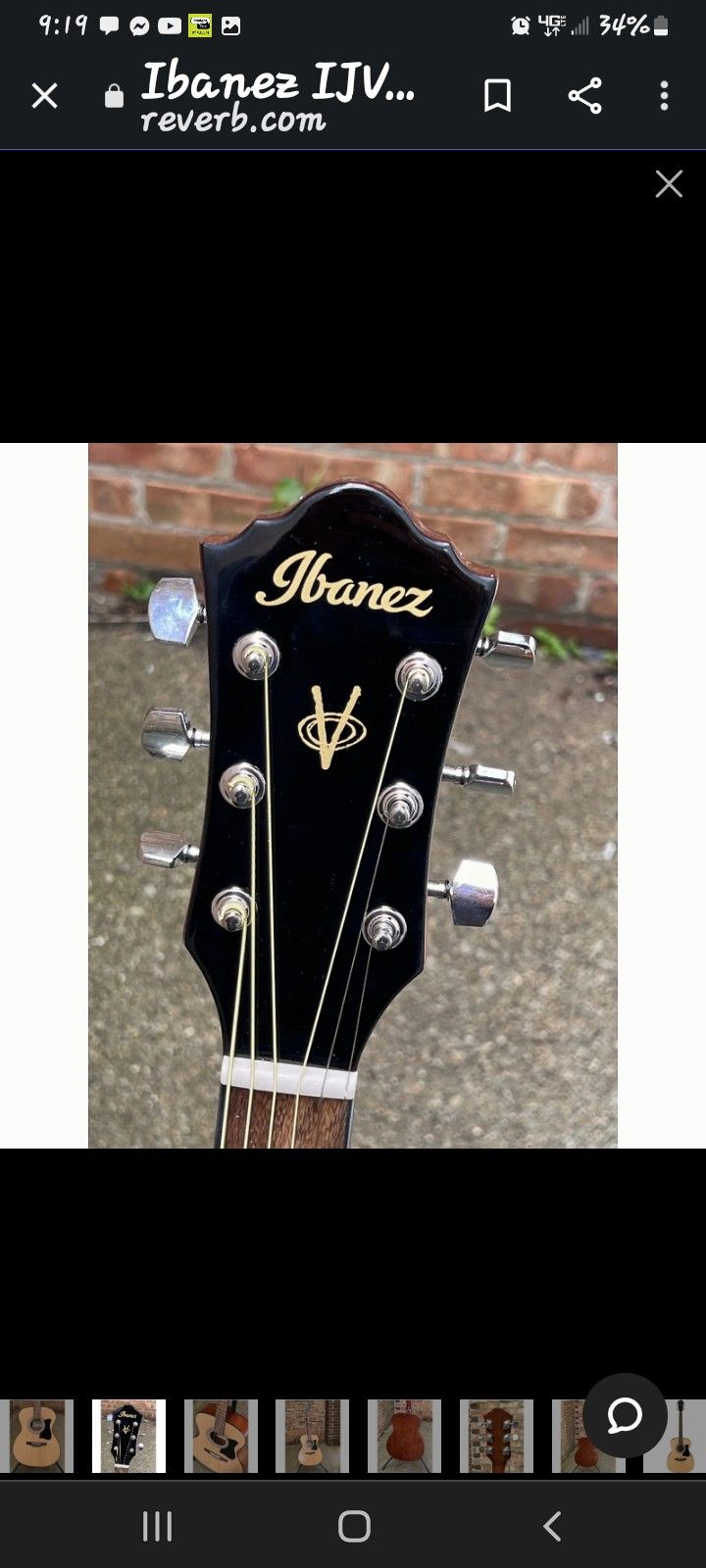 Ibanez V 50 Dreanought 6 String Acoustic Guitar