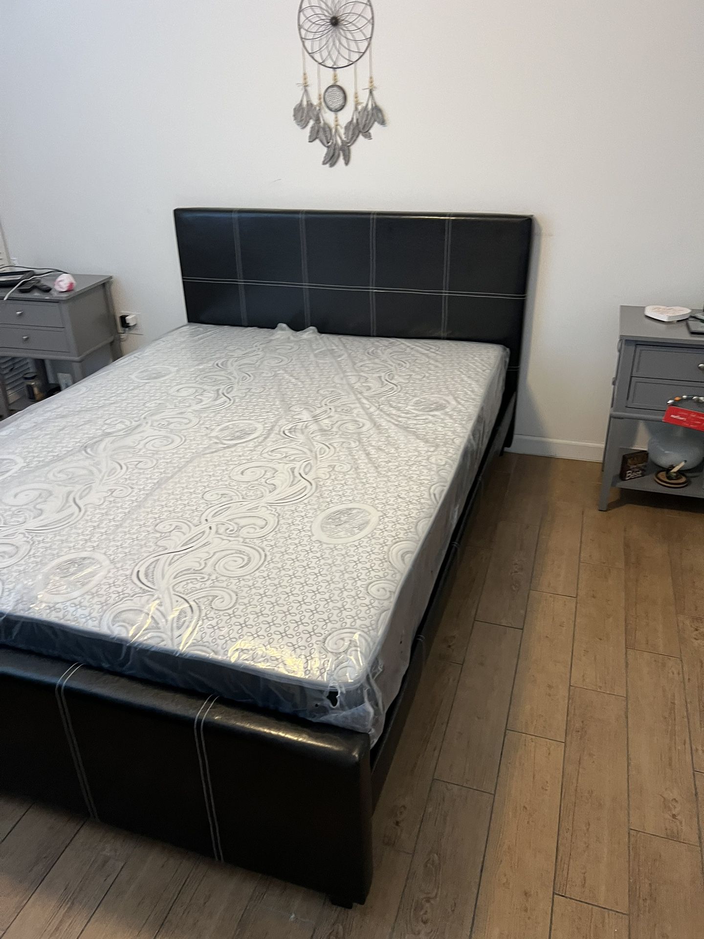 Queen Size Bed Frame With Mattress And   All New Furniture And Free Delivery 