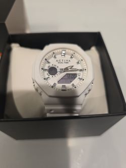 Activa Dual Time Ana-Digi Watch White