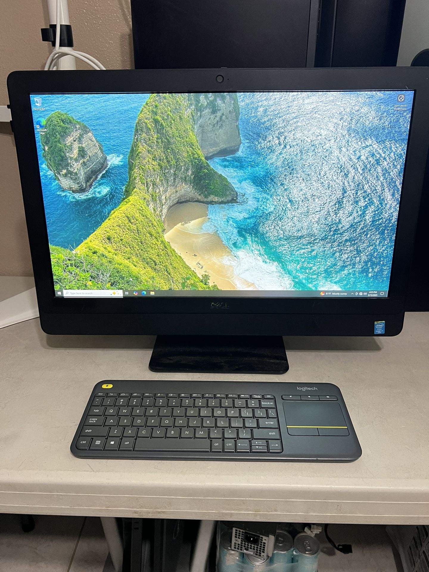 DELL AIO OPTIPLEX QUAD CORE, ALL-IN-ONE, I7-3.2Ghz, 256GB SSD, 8GB, WIN 10 PRO, WEBCAM, DVDRW, COMPUTER DESKTOP PC