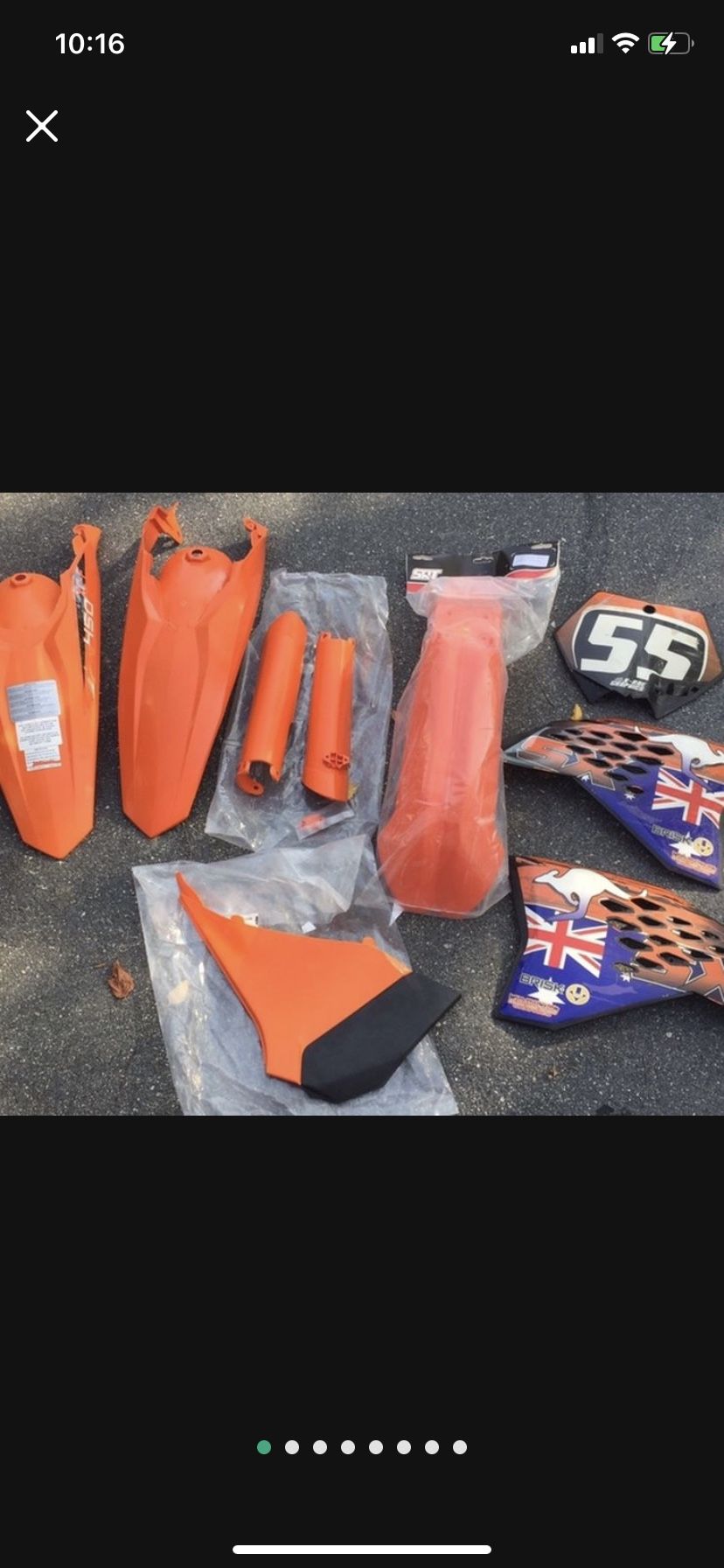 KTM Dirt bike Plastics