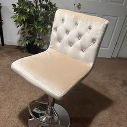 Bebe  Velvet Chair With Rhinestones 
