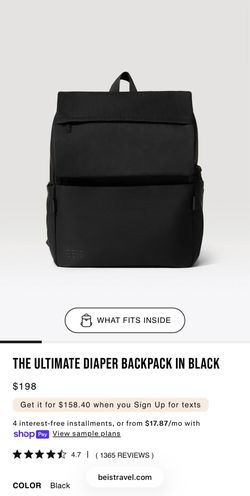Beis ultimate diaper backpack