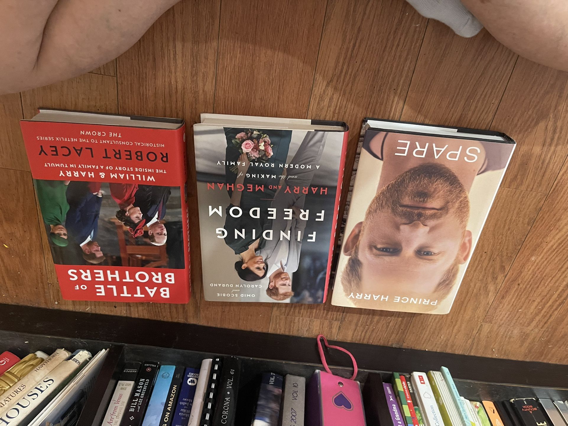 Harry and Meghan hardback books collection of three books