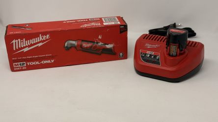 Milwaukee Tool 2467-21 M12 1/4” Hex Right Angle Impact Driver Kit W/ Battery NEW