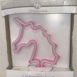 Huntington Home LED Novelty Lamp Pink Unicorn Brand New