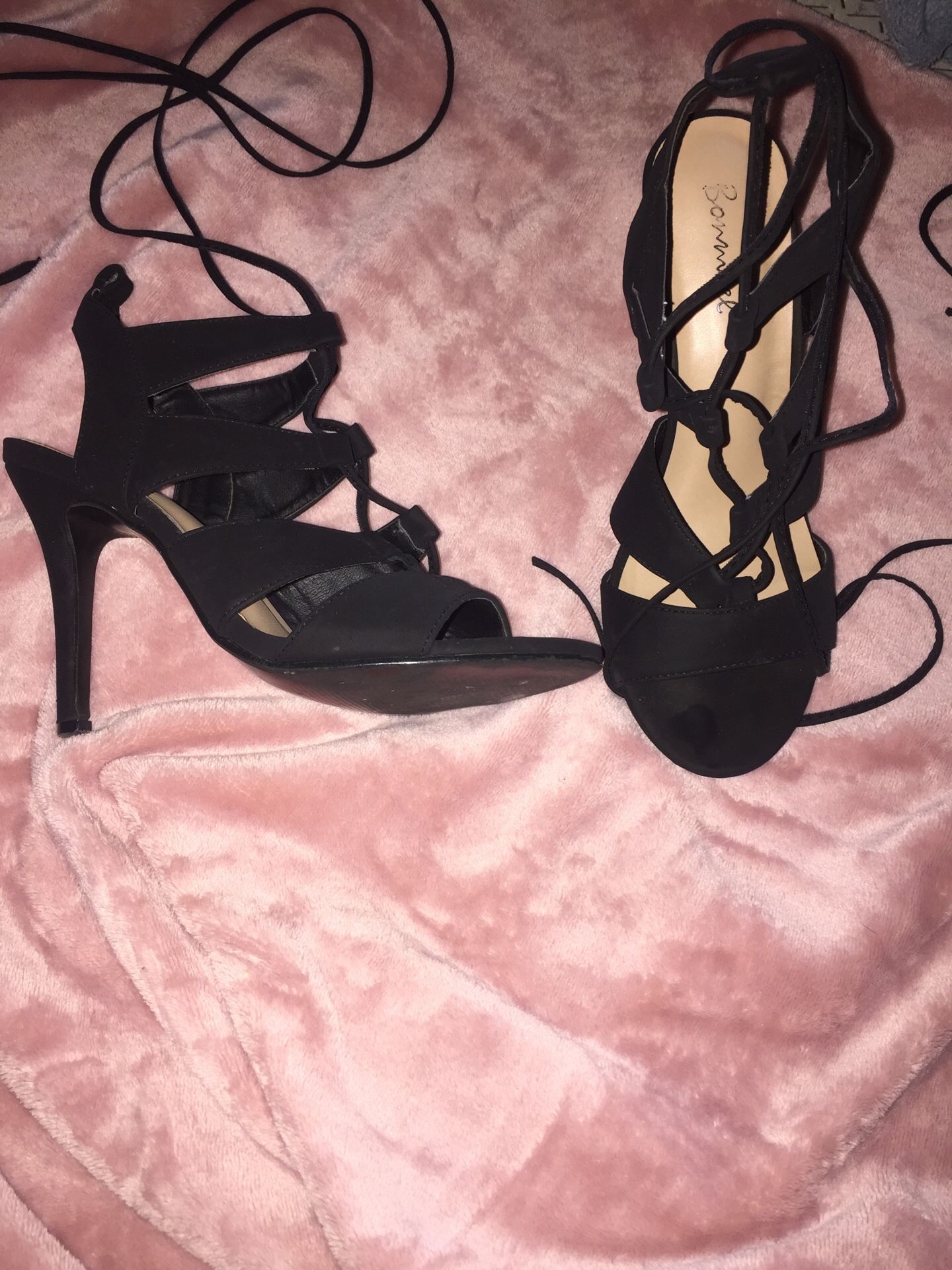 Cute black high heels