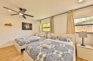 Queen size White Bed Frame – $120