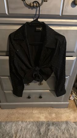 Glittery/rhinestones Crop Top