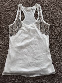 Women’s Miss Me Brand Beaded Tank Top Size S