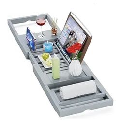 New- Bamboo Bath Tray