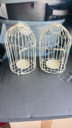 Candle holders / bird cage  12” decoration
