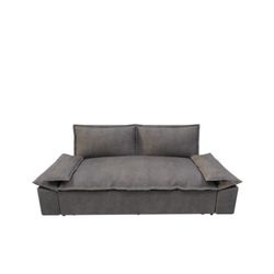 70.1" Queen Pull Out Sofa Bed, 3-in-1 Convertible Sleeper Sofa with 2 Soft Pillows, Multi-Functional Velvet Loveseat Bed