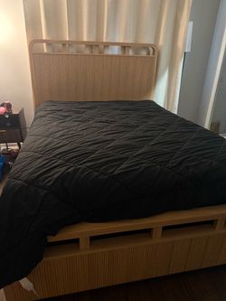 Queen Bed Frame – Like New | Mattresses Optional (negotiable)