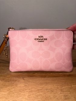 Coach Corner Zip Wristlet