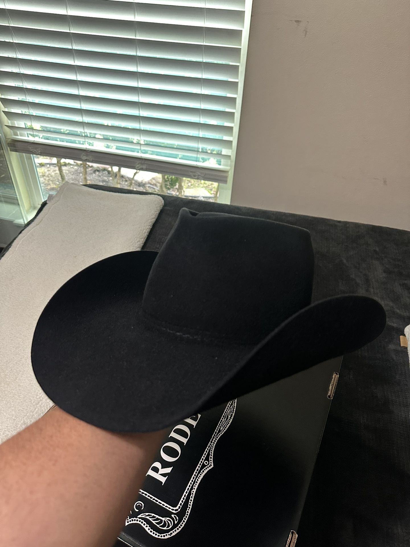 Rodeo King 1/4 7X Black Beaver Felt Cowboy Hat