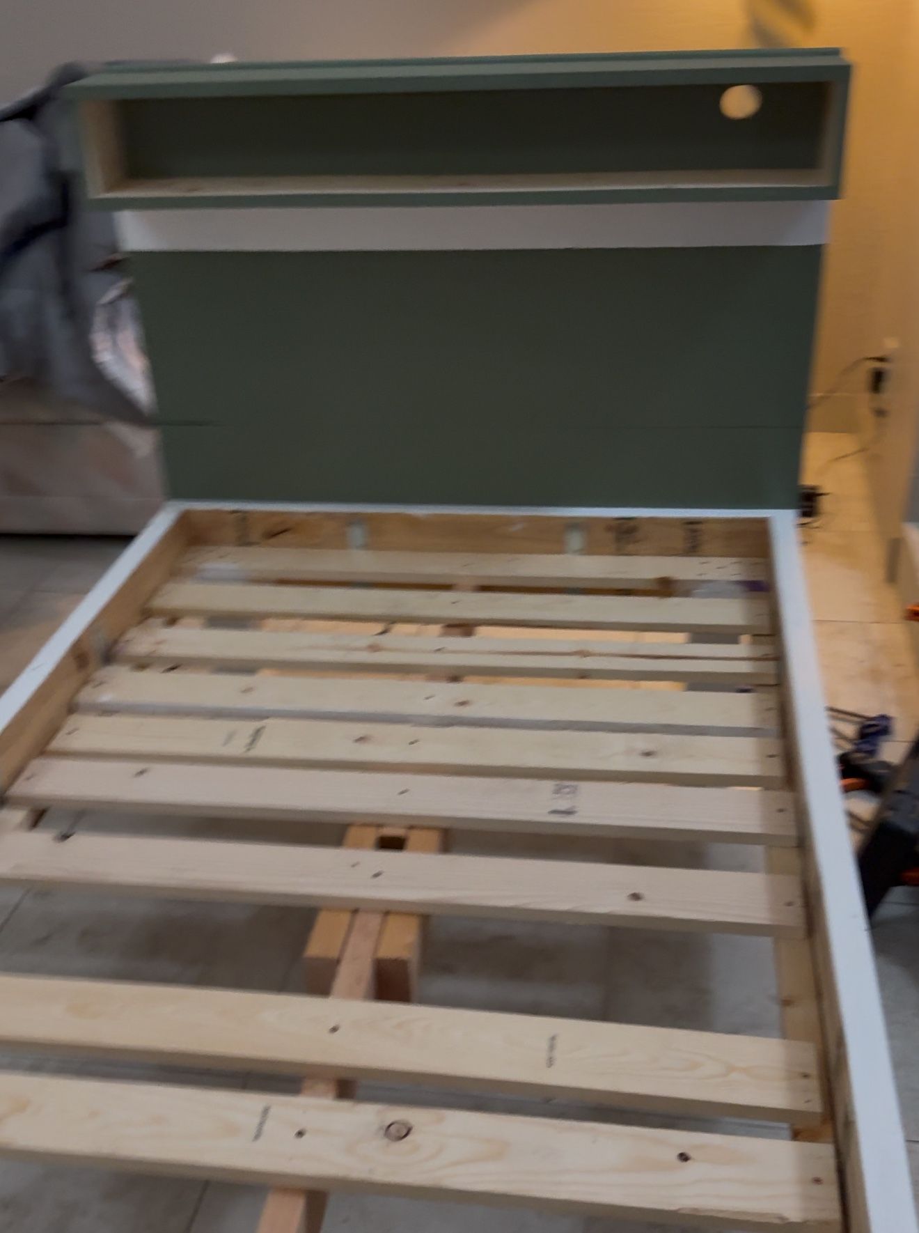 Twin XL Bed Frame w/ Head Board(custom made) & Mattress