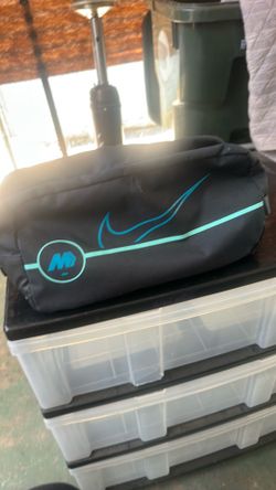 NIKE SHOE BAG ACADEMY MERCURIAL IMPULSE - OFF NOIR/GREEN GLOW/AQUAMAR