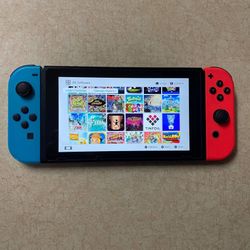 Nintendo Switch V2 Mod With 100 Switch Games Mario Kart,Mario Party,Mario Jamboree,Zelda,Pokemon and More