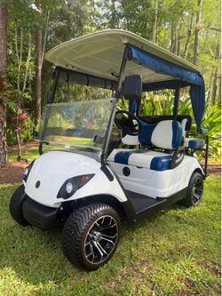 CUSTOM 48 VOLT YAMAHA GOLF CART!! 4 SEATER GOLF READY!!