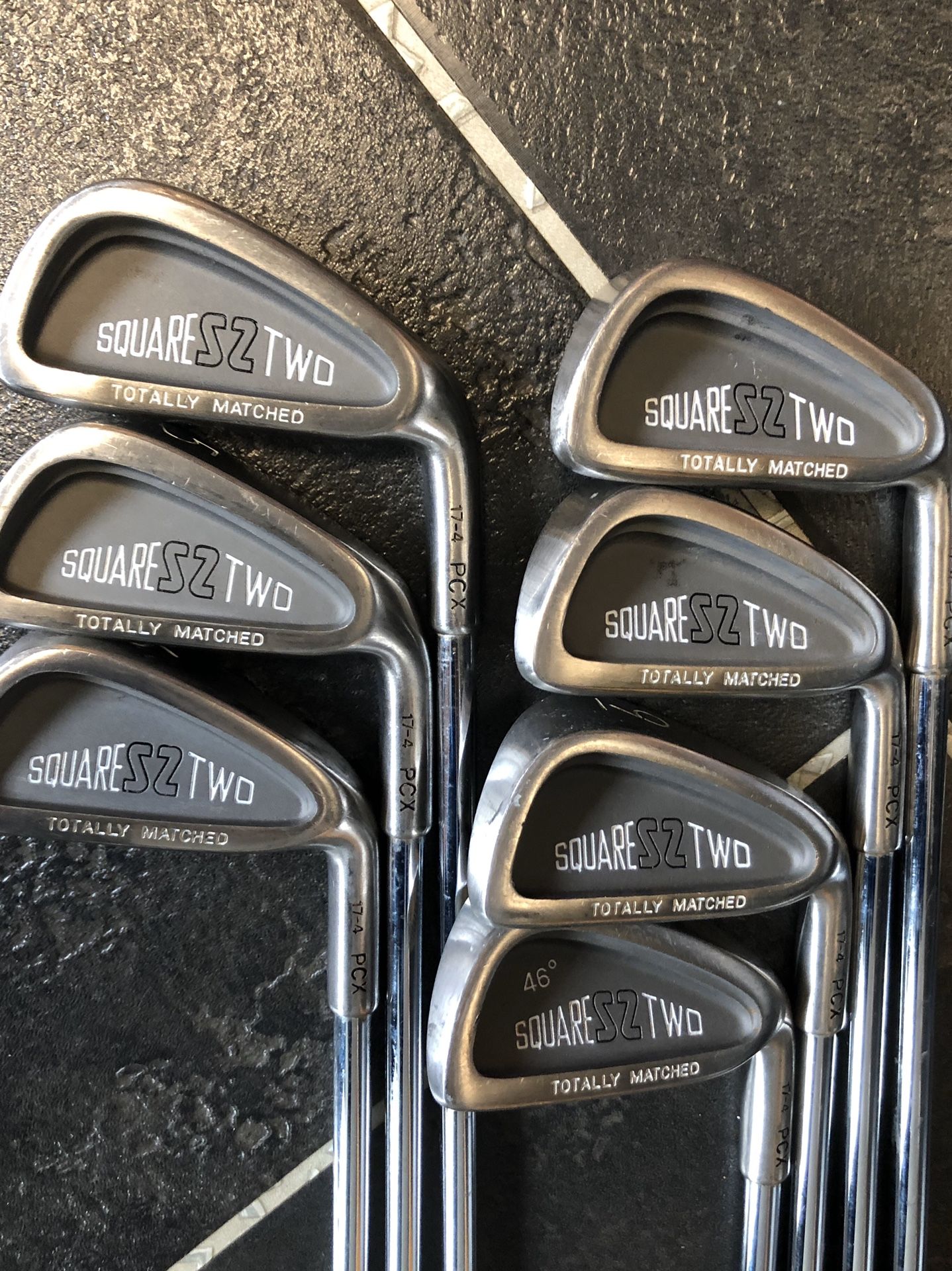 Square Two PCX 17-4 totally matched golf iron set 4-10 RH VGC