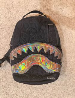 Sprayground Black Holographic Backpack