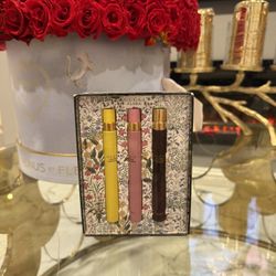Gucci Flora Eau de Parfum Travel Spray 3-Piece Gift Set💕