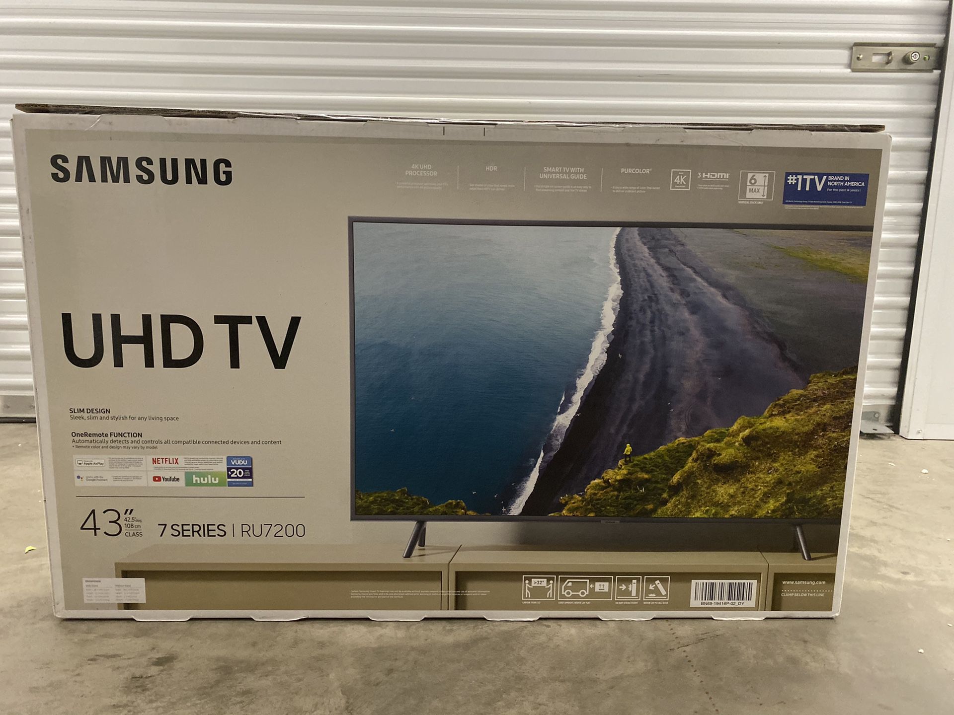 43” inch SAMSUNG SMART 4K TV 7 SERIES!! 2019 (BRAND NEW)