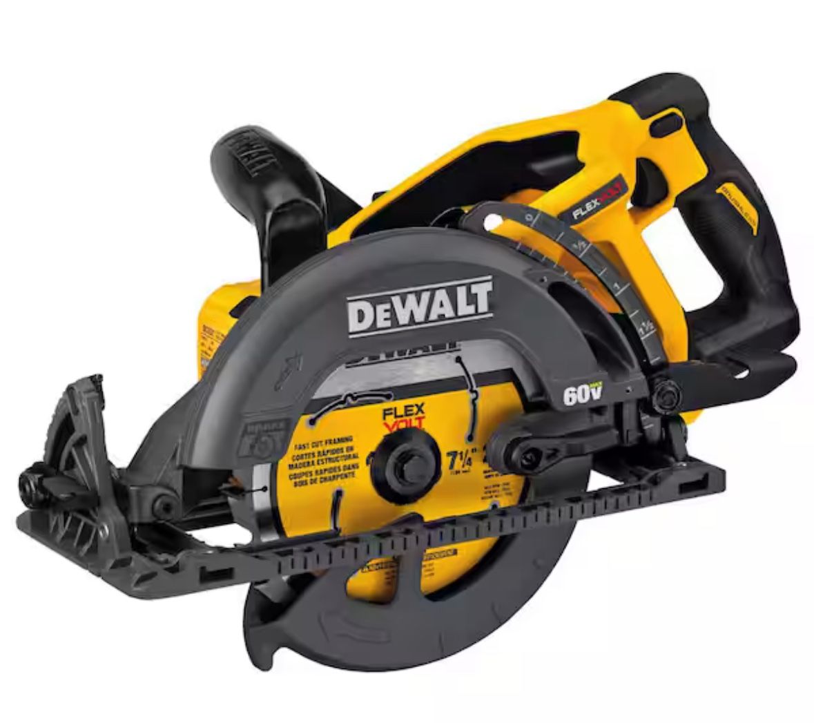 DEWALT FLEXVOLT 60V MAX Cordless Brushless 7-1/4 in. Wormdrive Style Circular Saw