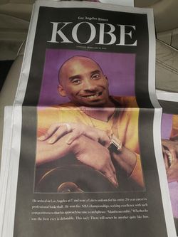 LA TIMES Special Tribute to Kobe n GiGi never opened