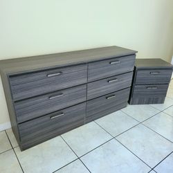 NEW wide DRESSER and a NIGHT STAND 👍 Assembled 