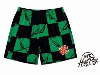 Eric Emanuel Matty Boy EE Checkered Mesh Shorts Size M & XL