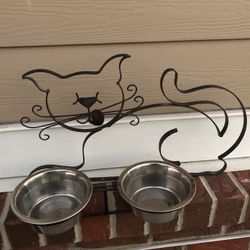 Cat Dish Stand 