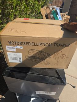Motorized elliptical trainer
