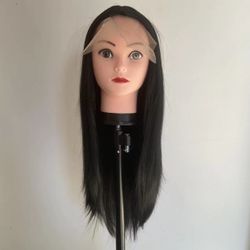Synetic Black 76cm/30inch wig