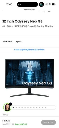 Samsung Odyssey Neo G8 4K 240