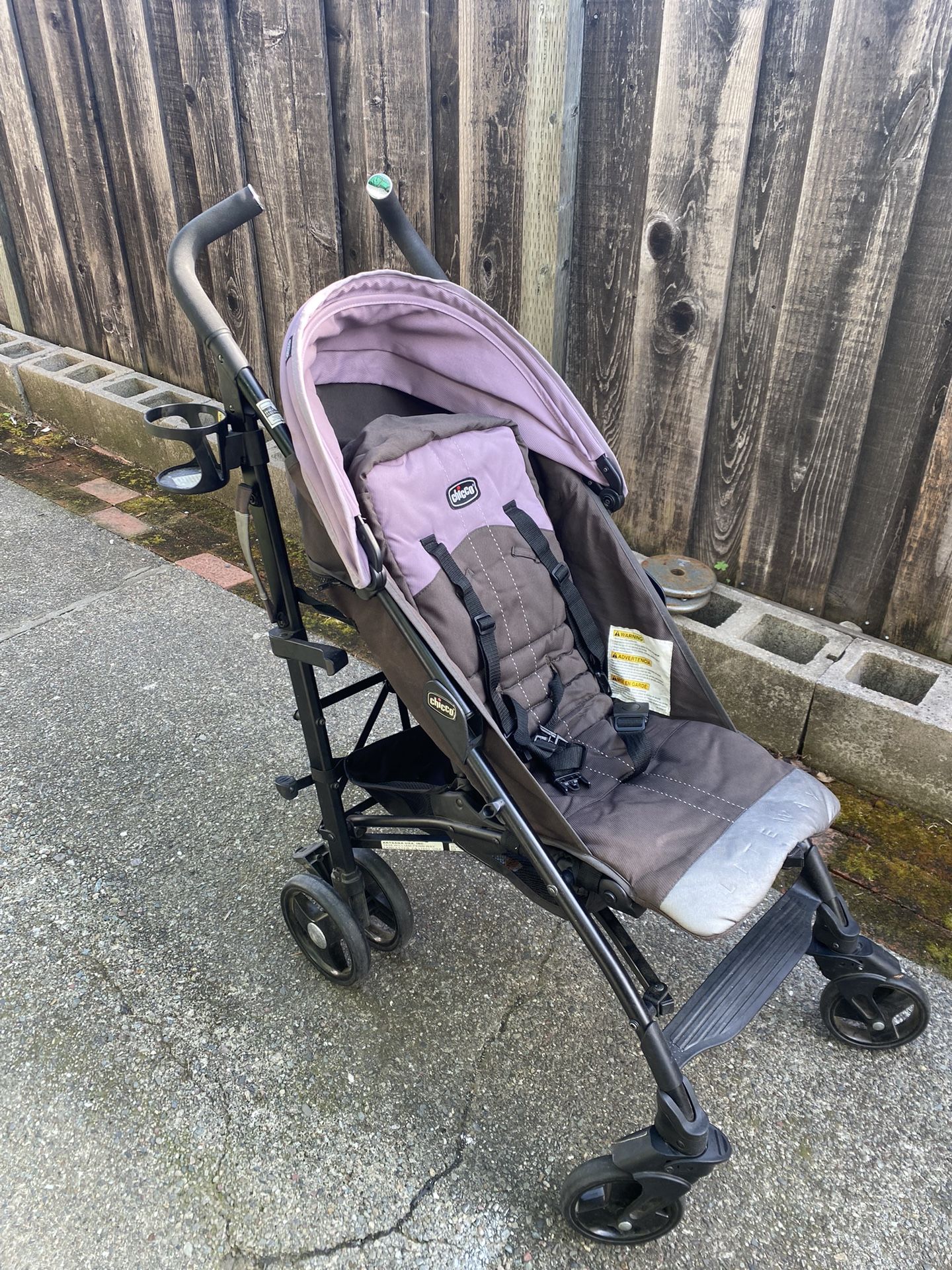 Purple / Gray Chicco Umbrella Stroller