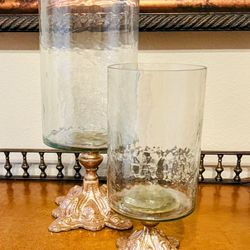Glass Candle Holders